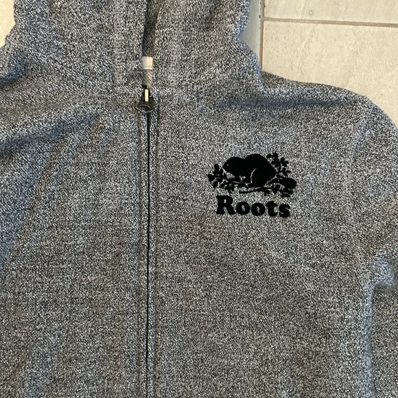 ROOTS Kids Salt and Pepper Collection Zippered Jacket - Size XXL 13-14 years - Picture 3 of 3